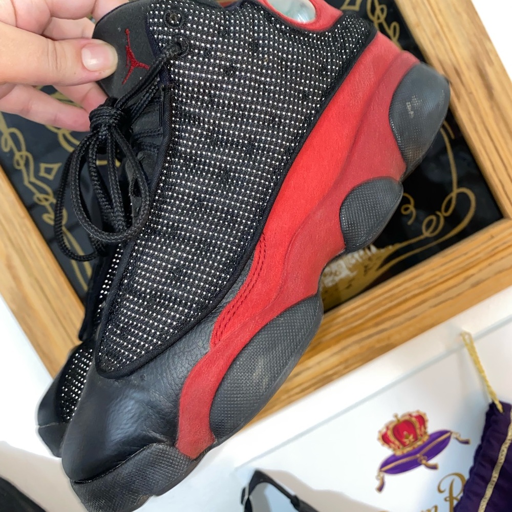 Jordan 13’s big boy size 5.5 great shoes nothing wrong with them.